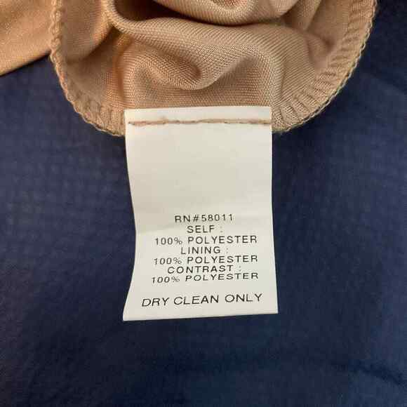 David Meister Gown Womens Sz 2 Gold Metallic Evening Gown Lace‎ Sequin Twist - Picture 7 of 10